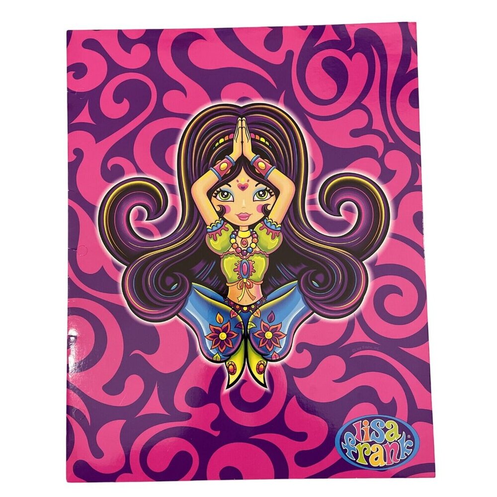 Vintage Y2k Lisa Frank Genie Girl Folder 2001 Never Used
